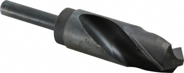 Reduced Shank Drill Bit: 1.2795'' Dia, 1/2'' Shank Dia, 118 0, High Speed Steel