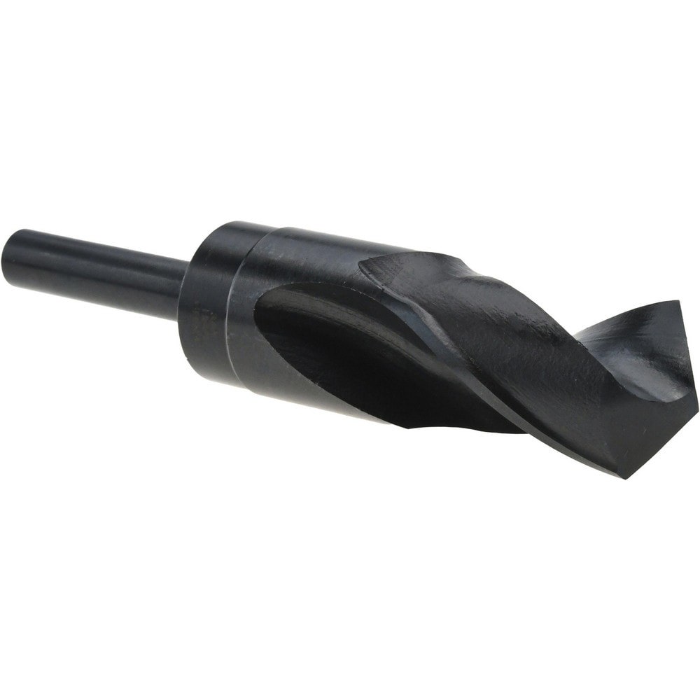Reduced Shank Drill Bit: 1.3386'' Dia, 1/2'' Shank Dia, 118 0, High Speed Steel