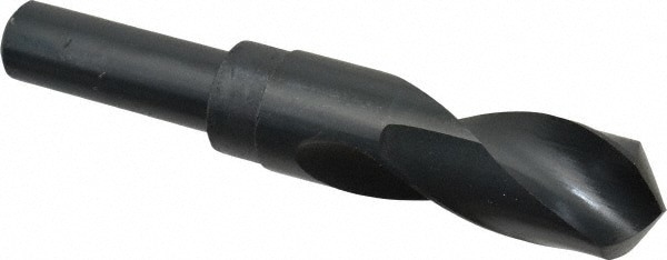 Reduced Shank Drill Bit: 1-3/32'' Dia, 3/4'' Shank Dia, 118 0, High Speed Steel