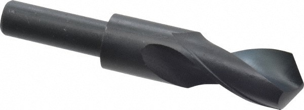 Reduced Shank Drill Bit: 1-5/32'' Dia, 3/4'' Shank Dia, 118 0, High Speed Steel