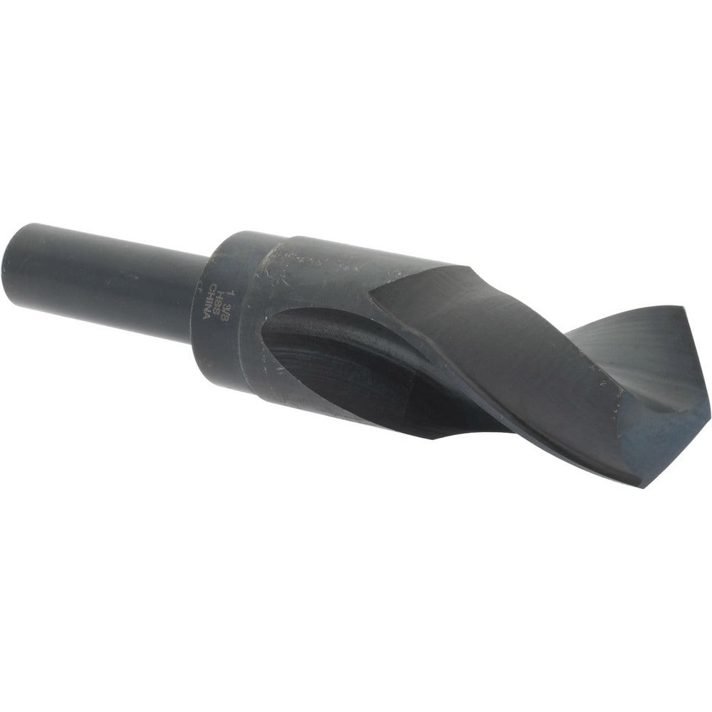 Reduced Shank Drill Bit: 1-3/8'' Dia, 3/4'' Shank Dia, 118 0, High Speed Steel