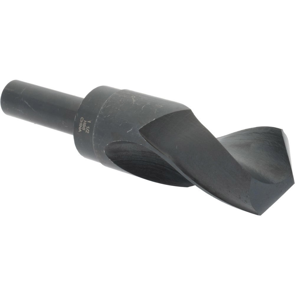 Reduced Shank Drill Bit: 1-1/2'' Dia, 3/4'' Shank Dia, 118 0, High Speed Steel