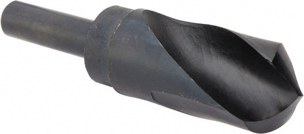 Reduced Shank Drill Bit: 1-5/8'' Dia, 3/4'' Shank Dia, 118 0, High Speed Steel
