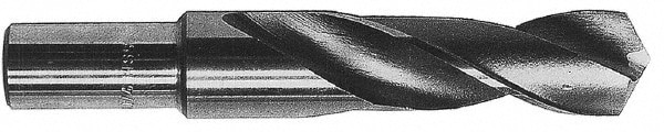 Reduced Shank Drill Bit: 1-15/16'' Dia, 3/4'' Shank Dia, 118 0, High Speed Steel