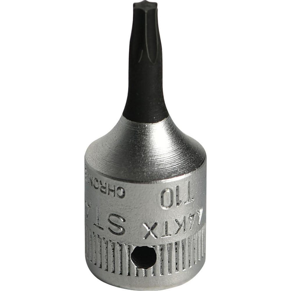 Hand Hex & Torx Bit Sockets; Socket Type: Torx Bit Socket ; Hex Size (mm): 0.000 ; Torx Size: T10 ; Bit Length (mm): 16.00 ; Insulated: No ; Tether Style: Not Tether Capable