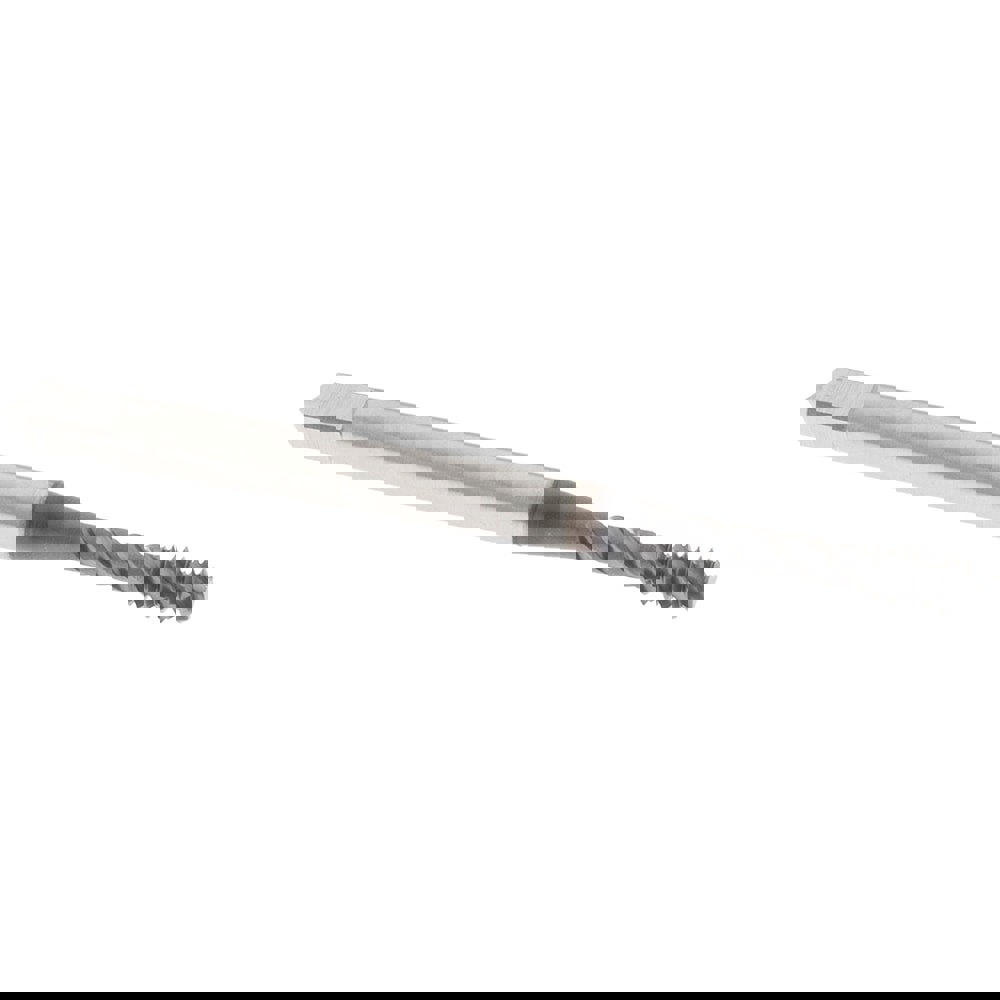 Spiral Flute Tap: #4-40 UNC, 3 Flutes, Bottoming, 2B/3B Class of Fit, Vanadium High Speed Steel, TICN Coated