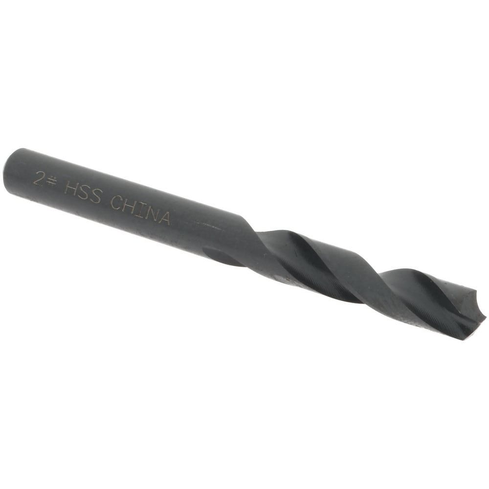 Screw Machine Length Drill Bit: Size #2, 118 deg Point, High-Speed Steel