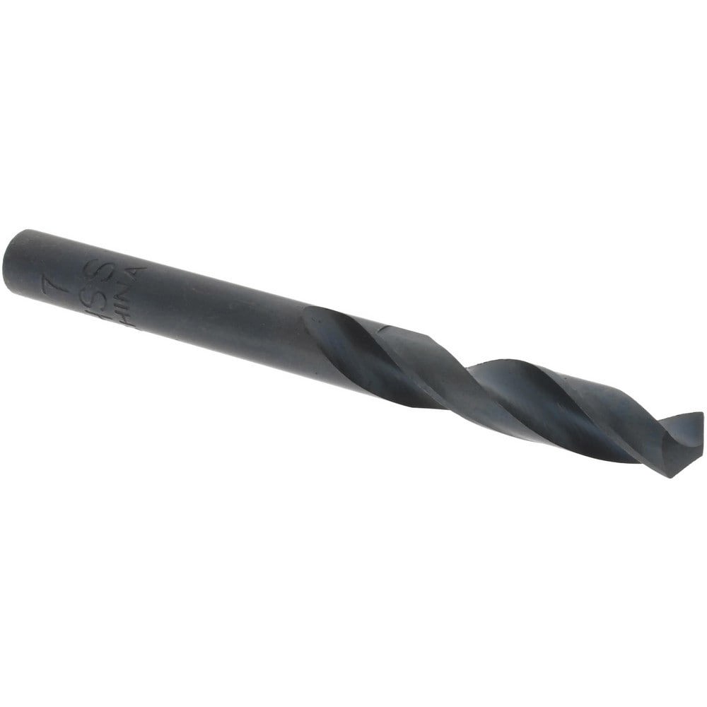 Screw Machine Length Drill Bit: Size #7, 118 deg Point, High-Speed Steel