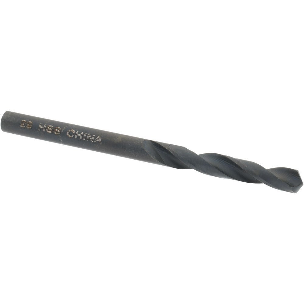 Screw Machine Length Drill Bit: Size #29, 118 deg Point, High-Speed Steel