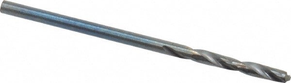 Screw Machine Length Drill Bit: Size #45, 118 deg Point, High-Speed Steel