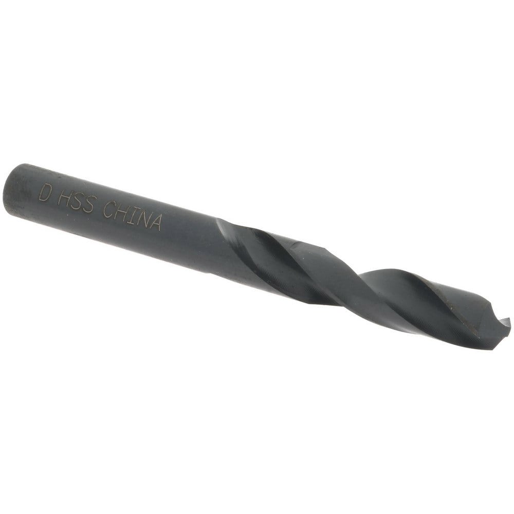Screw Machine Length Drill Bit: Letter D, 118 deg Point, High-Speed Steel