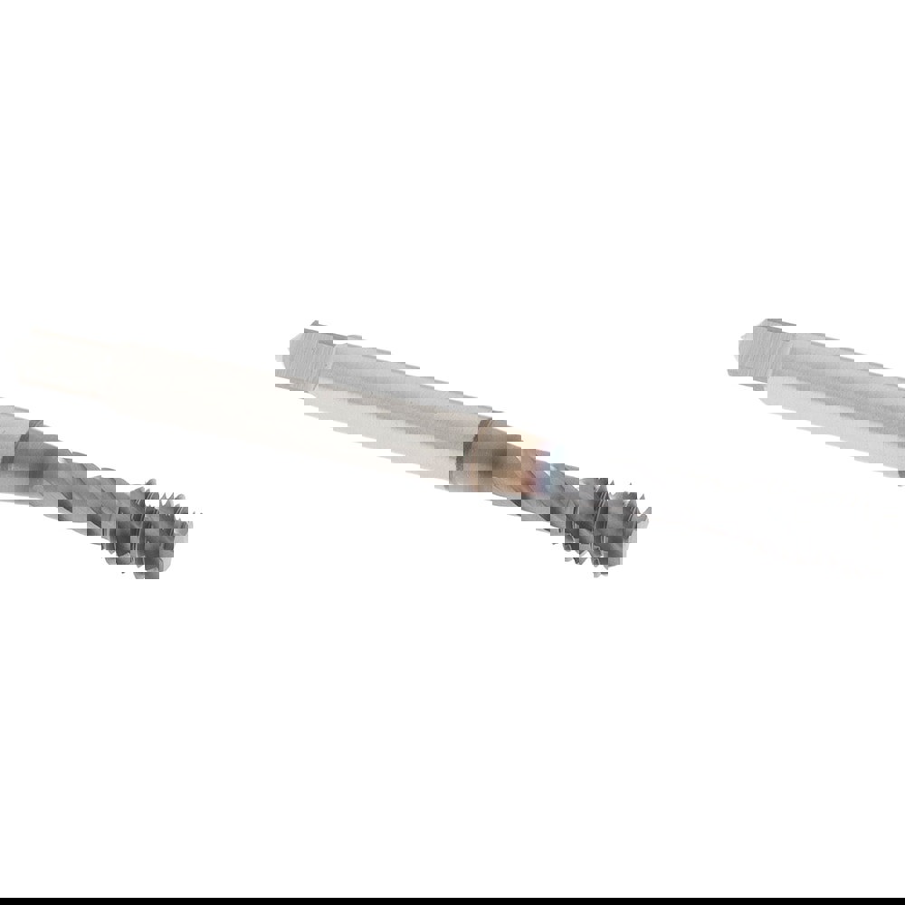 Spiral Flute Tap: #10-32 UNF, 3 Flutes, Bottoming, 3B Class of Fit, Vanadium High Speed Steel, TICN Coated