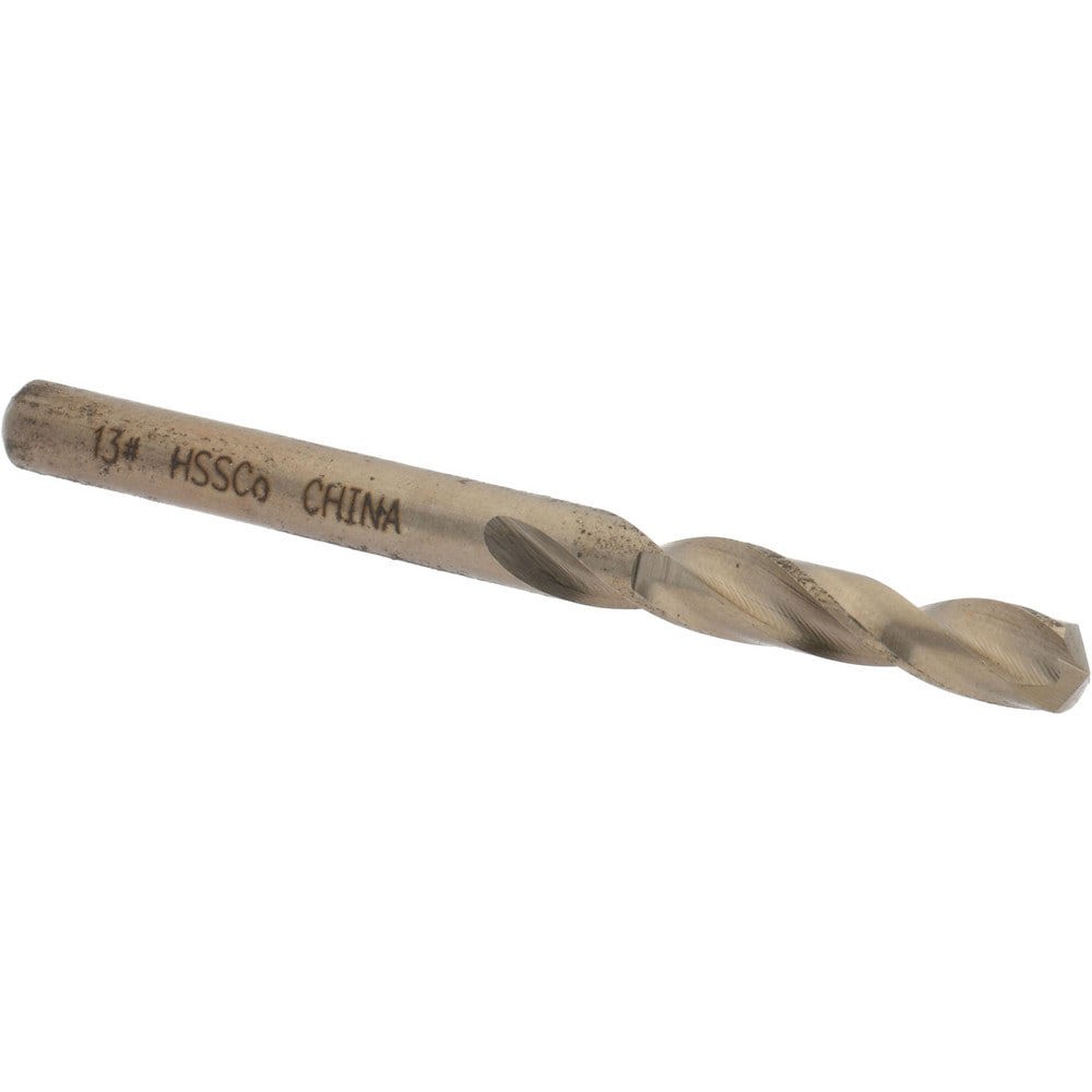 Screw Machine Length Drill Bit: Size #13, 135 deg Point, Cobalt