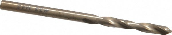 Screw Machine Length Drill Bit: Size #33, 135 deg Point, Cobalt