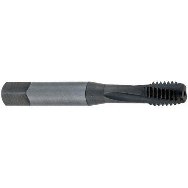 Spiral Flute Tap: 7/16-20 UNF, 3 Flutes, Bottoming, Powdered Metal, Oxide Coated