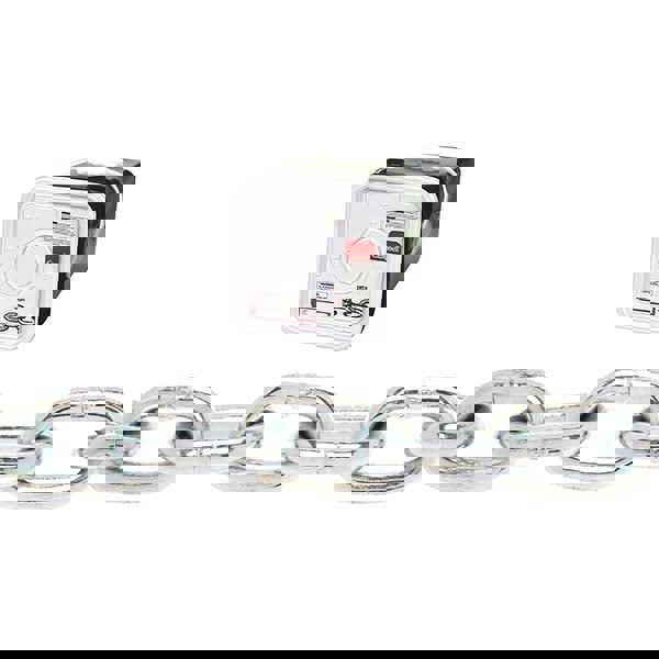 Welded Chain; Finish: Galvanized ; Overall Length: 150cm; 150in; 150yd; 150mm; 150m; 150ft ; Inside Width: 0.34mm; 0.34in ; Inside Length (Decimal Inch): 0.9500 ; Inside Width (Decimal Inch): 0.3400 ; UNSPSC Code: 31151600