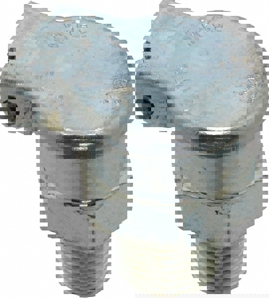 3/64 Ounce Capacity, 1/8-27 Thread, Steel, Zinc Plated, Hexagon Body Oil Cup