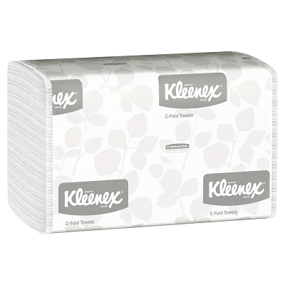 Kleenex C Fold Paper Towels (01500), Absorbent, White