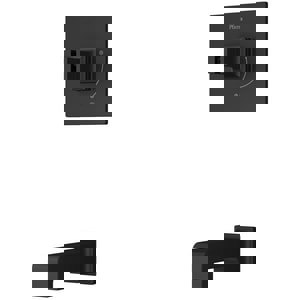 Metal Tub Spout in Matte Black