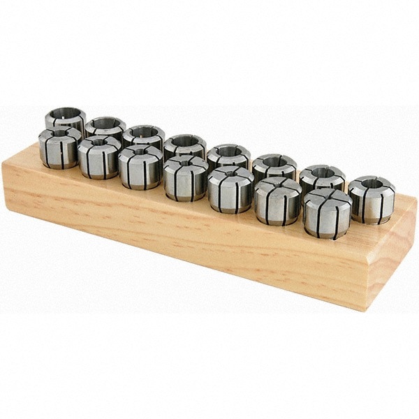 Collet Set: 9 Pc, Series DA200, 3/8