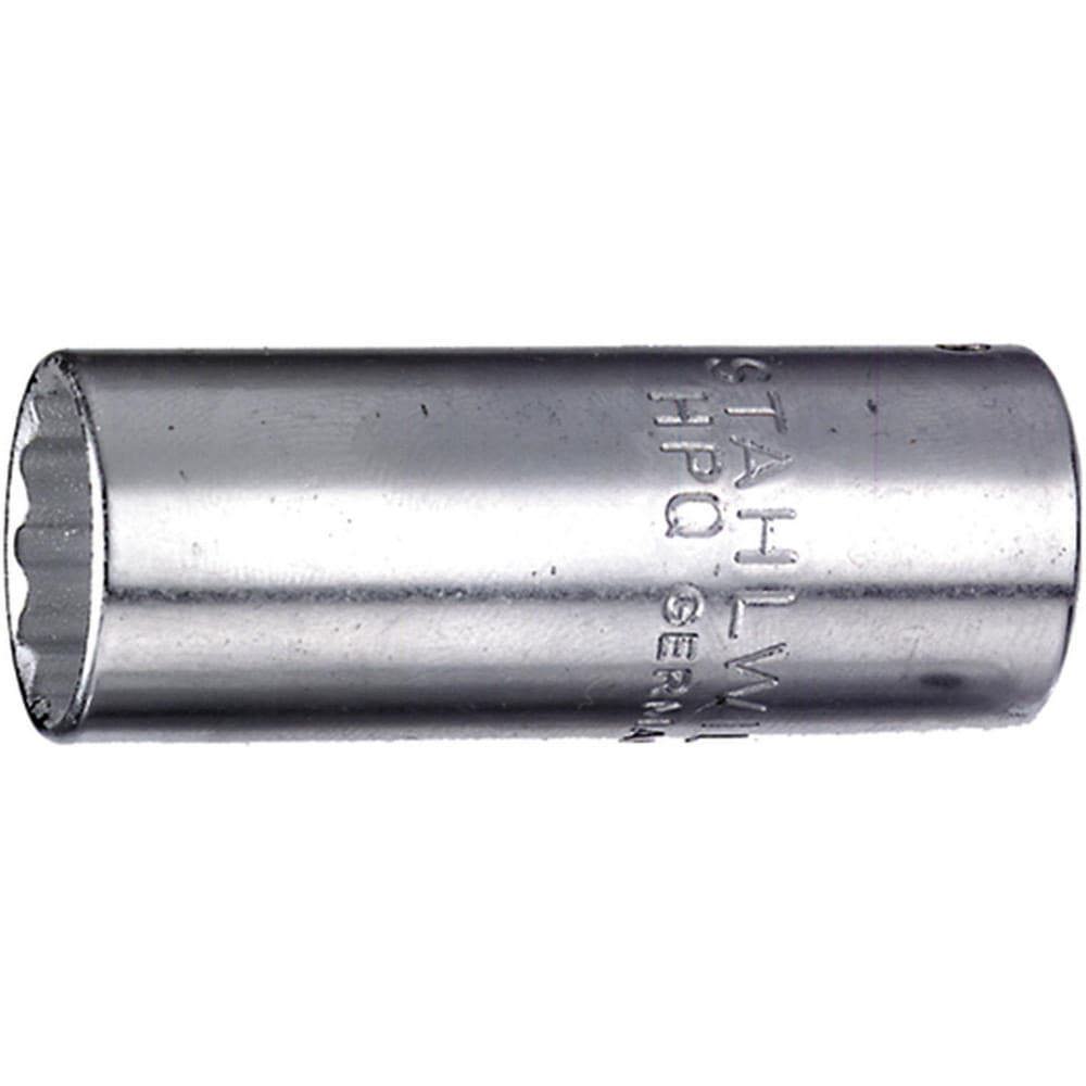 Hand Sockets; Socket Type: Deep Socket ; Drive Size: 1/4in (Inch); Socket Size (Inch): 9/16 ; Drive Style: Hex ; Number Of Points: 12 ; Overall Length (Decimal Inch): 1.9700