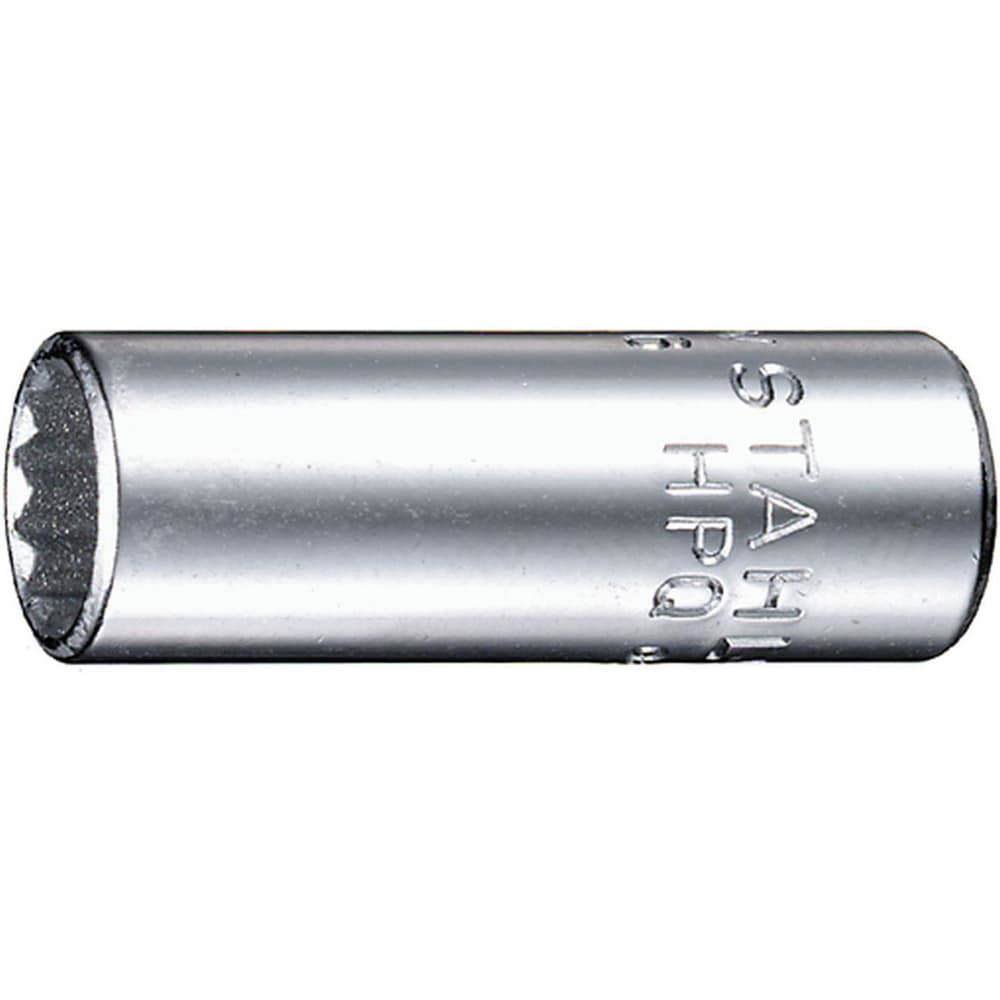 Hand Sockets; Socket Type: Deep Socket ; Drive Size: 1/4in (Inch); Socket Size (Inch): 1/4 ; Drive Style: Hex ; Number Of Points: 12 ; Overall Length (Decimal Inch): 1.2600