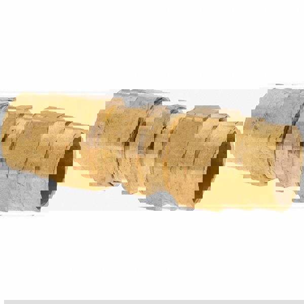 3/8, Brass Reusable Hose Nonswivel Fitting