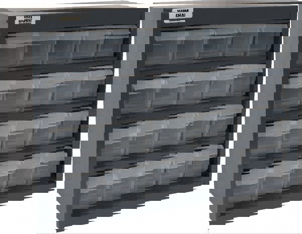 20 Drawer, Small Parts Steel Storage Cabinet w/Plastic Drawers