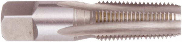 Standard Pipe Tap: 3/8-18, NPTF, 4 Flutes, High Speed Steel, Bright/Uncoated