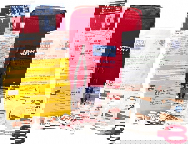 61 Piece, 5 Person, Multipurpose/Auto/Travel First Aid Kit