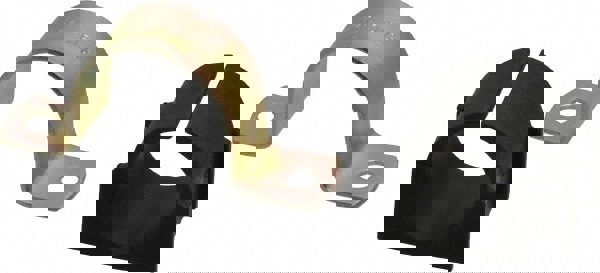 3/4 Pipe, Steel, Zinc Plated Pipe Strap with Cushion