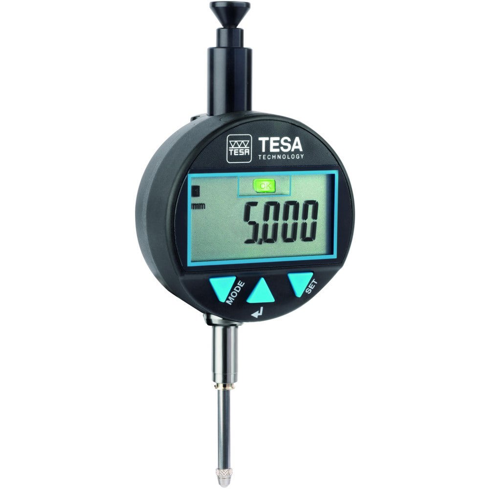 Electronic Test Indicator: 1 mm Min, 25.00 mm Max, MPEE, retractable plunger: 4 &micro;m;MPEP, 1 mm: 2,6 &micro;m Accuracy