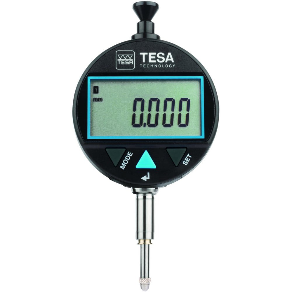 Electronic Test Indicator: 0 mm Min, 12.50 mm Max, MPEE, retractable plunger: 4 &micro;m;MPEP, 1 mm: 3 &micro;m Accuracy
