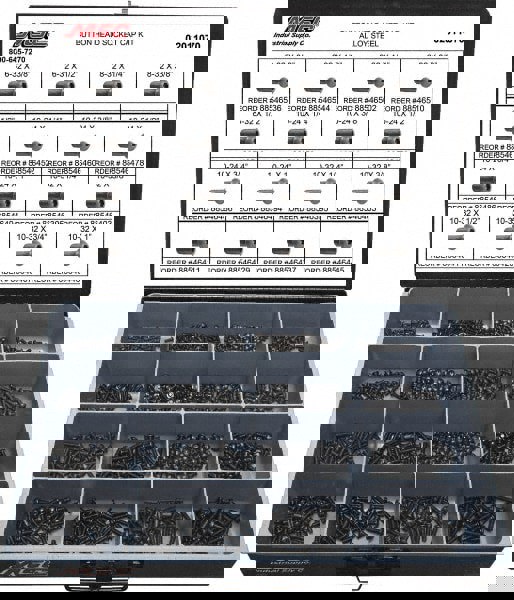 1,100 Piece Steel Socket Head Cap Screws