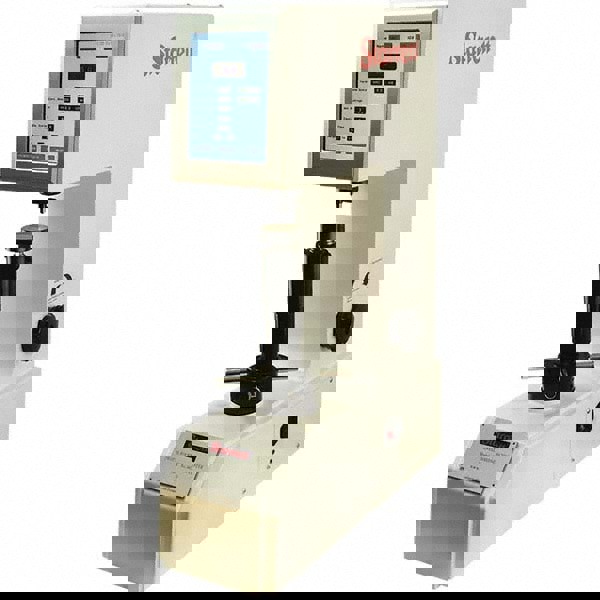 Bench Top Hardness Testers; Scale Type: Rockwell; Tester Type: Benchtop Hardness Tester; Minimum Hardness: 1 HRC; Maximum Hardness: 72 HRC; Display Type: Digital; Overall Height: 22.04 in; Overall Depth: 31.49 in; Throat Depth (mm): 7.87 in; Overall Heigh