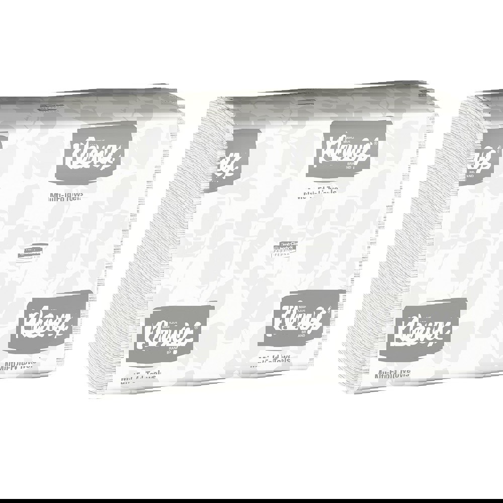 Paper Towels: Multifold, 8 Rolls, 1 Ply, Recycled Fiber, White