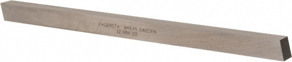 Tool Bit Blank: 14 mm Wide, 14 mm High, 100 mm OAL, WKE45 Cobalt, Square
