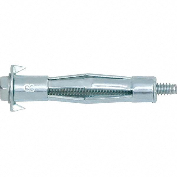 Drywall & Hollow Wall Anchors; Number Of Pieces: 100 ; Overall Length (Inch): 1-3/4 ; Anchor Material: Alloy Steel ; Minimum Thickness (Inch): 3/8 ; Maximum Thickness (Inch): 1/2 ; Maximum Load Capacity: 150.0lb