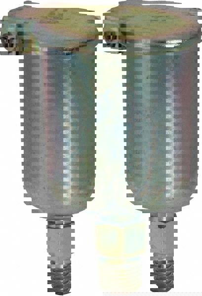 3/8 Ounce Capacity, 1/8-18 Thread, Steel, Zinc Plated, Straight with Hex Body, Oil Cup