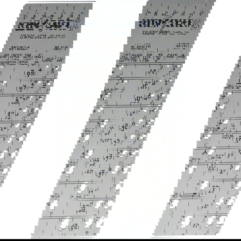 M2 to M7mm Stainless Steel Metric Thread Screw Checker