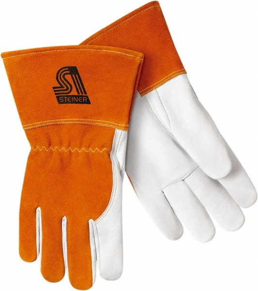 Welding Gloves: Size 2X-Large, Kidskin Leather, MIG Welding Application