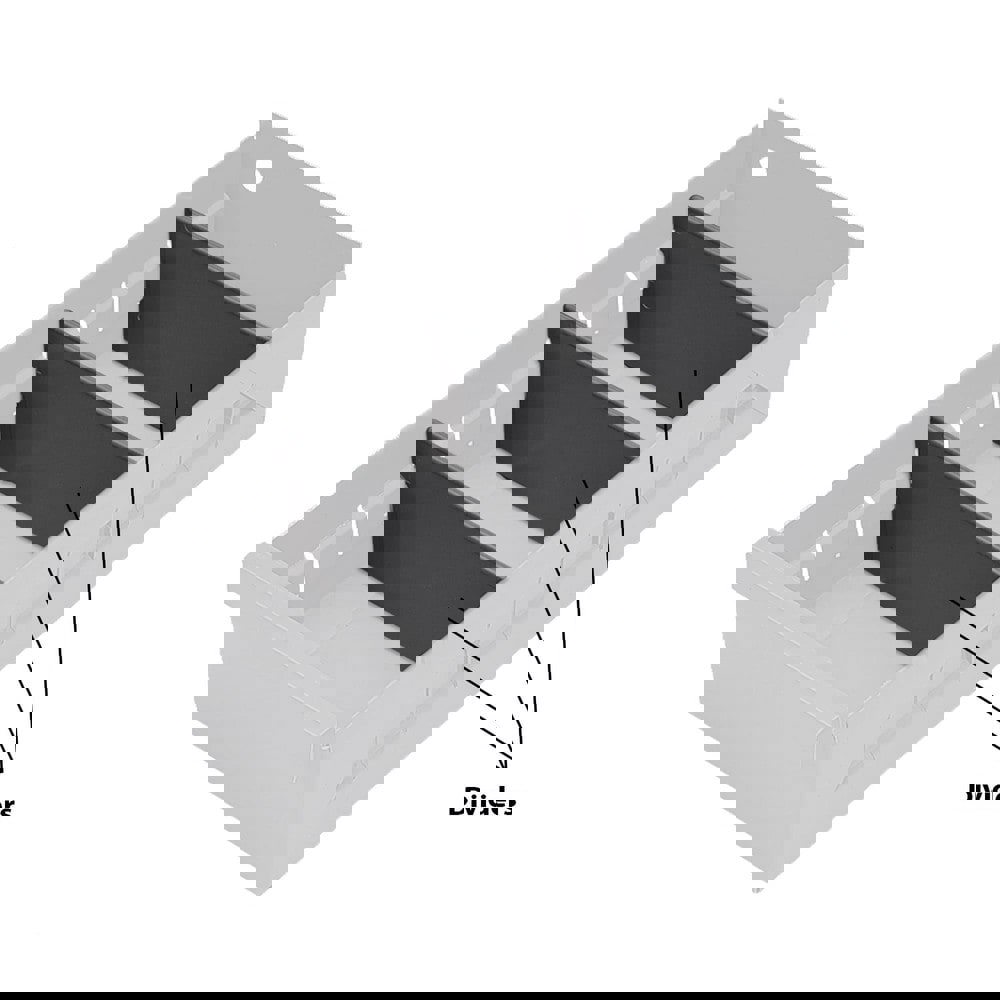 Metal Drawer Bin: Gray