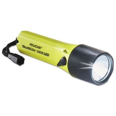 Handheld Flashlight: LED, 7.5 hr Max Run Time, AA Battery