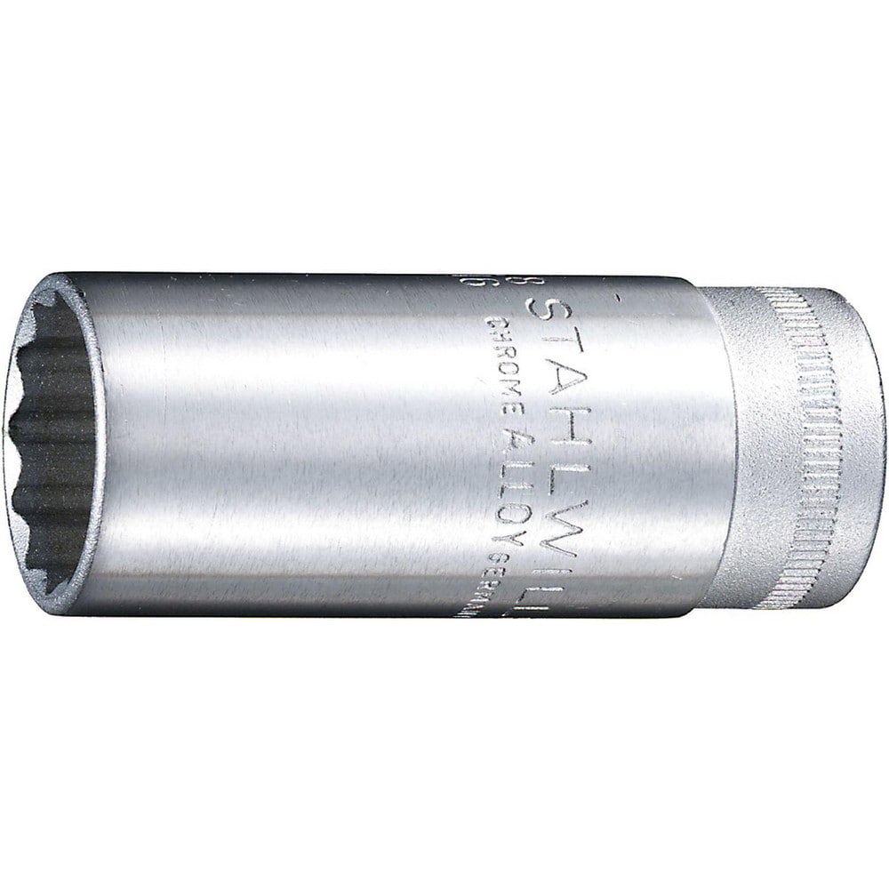 Hand Sockets; Socket Type: Deep Socket ; Drive Size: 3/8in (Inch); Socket Size (Inch): 7/16 ; Drive Style: Hex ; Number Of Points: 12 ; Overall Length (Decimal Inch): 2.1300