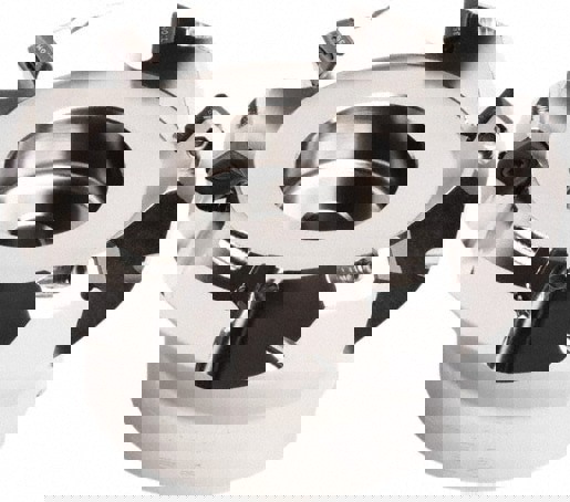 73mm Cut Diam, 22mm Arbor Hole, 4.5mm Max Depth of Cut, 45&deg; Indexable Chamfer & Angle Face Mill