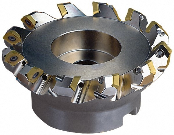 172mm Cut Diam, 40mm Arbor Hole, 6mm Max Depth of Cut, 45&deg; Indexable Chamfer & Angle Face Mill