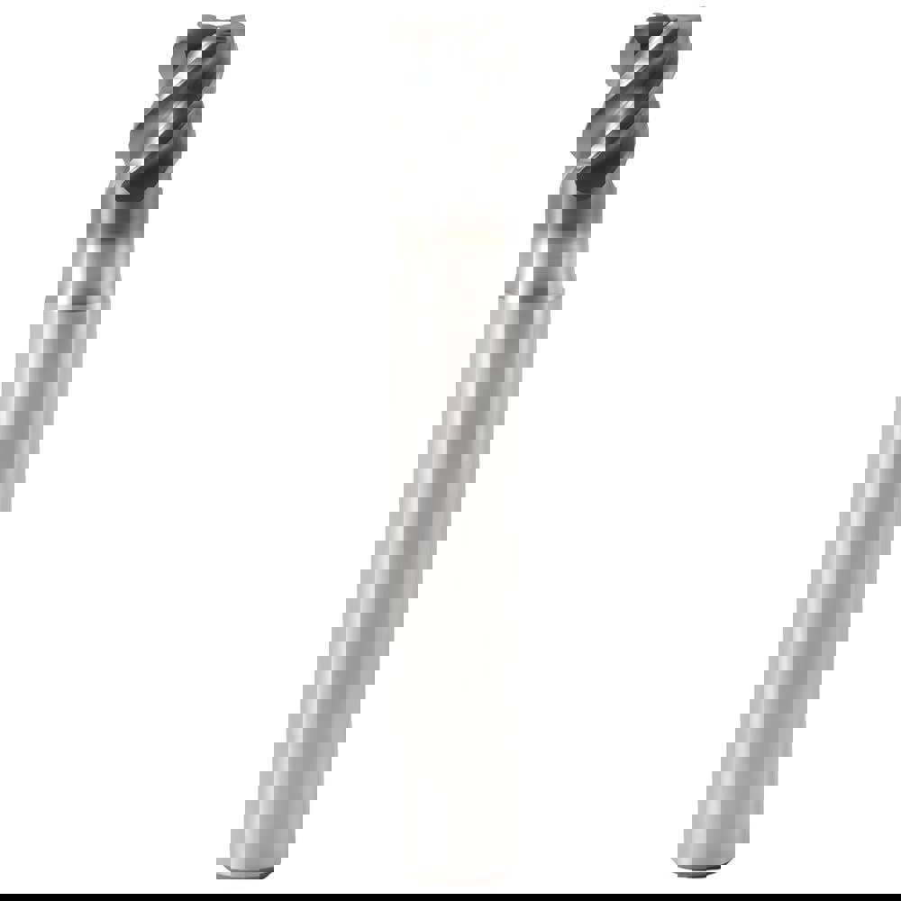 Corner Chamfer End Mill: 8.00 mm Dia, 8.00 mm LOC, 4 Flute, 0.16 mm Chamfer Width, Solid Carbide