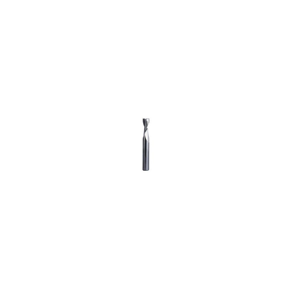 Corner Radius End Mill: 6 mm Dia, 8 mm LOC, 0.1 mm Radius, 2 Flutes, Solid Carbide