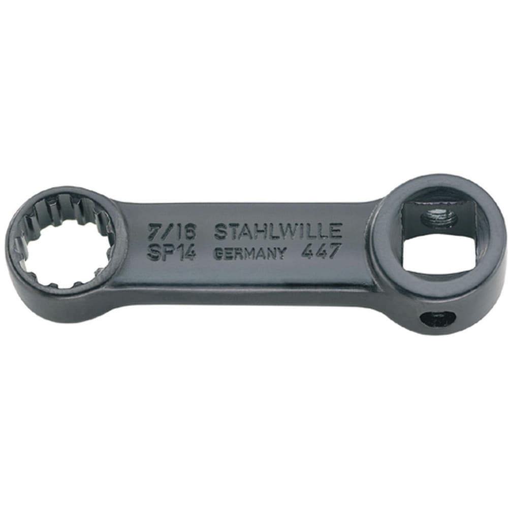 Box Wrenches; Wrench Type: Flat Ring Box End Wrench ; Size (Decimal Inch): 7/32 ; Double/Single End: Single ; Wrench Shape: Straight ; Material: Steel ; Finish: Plain