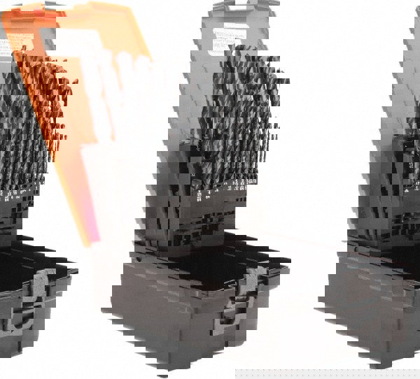 Drill Bit Set: Jobber Length Drill Bits, 29 Pc, 118 °, High Speed Steel